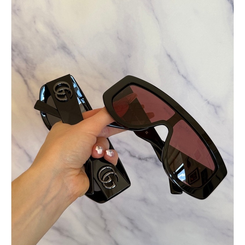 New Gucci Gg1950s Black Red Mask Marmont Sunglasses $590